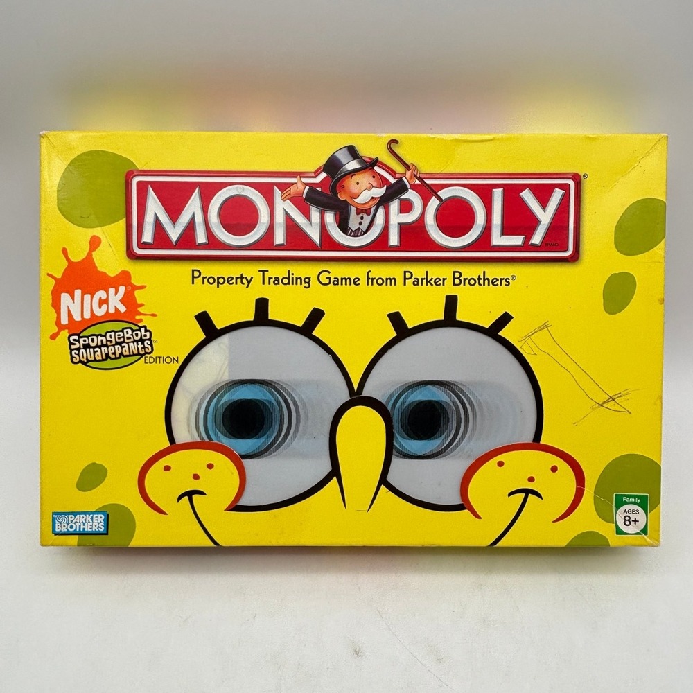 Monopoly SpongeBob SquarePants Edition 2005 Parker Brothers Complete